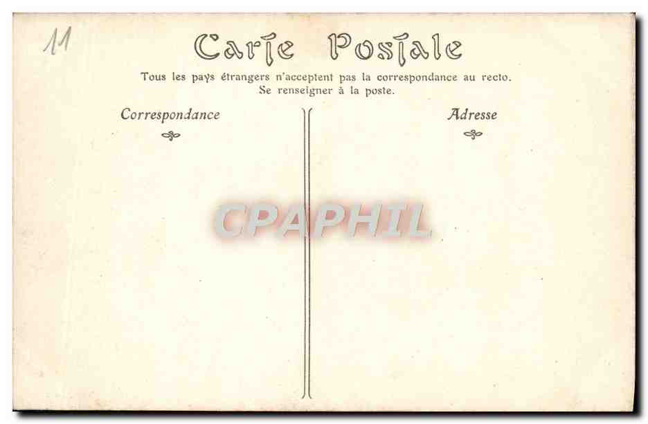 CPA Carcassonne Beffroi De I'Eglise Saint Nazaire — Rückseite
