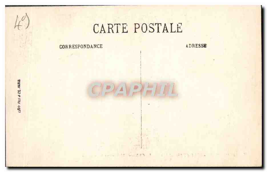 CPA Montreuil Bellay Le Chateau Salle de Longueville  — Rückseite