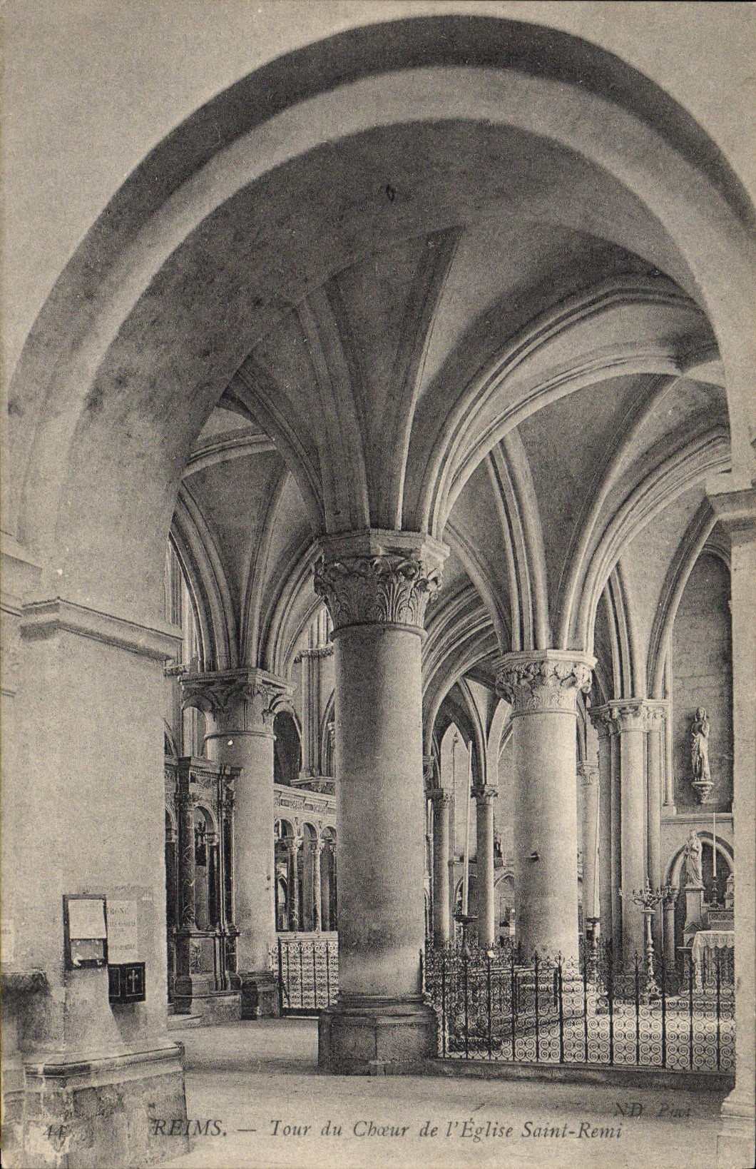 Reims — Tour du Chœur de l'Église Saint-Remi — N.D. Pirot