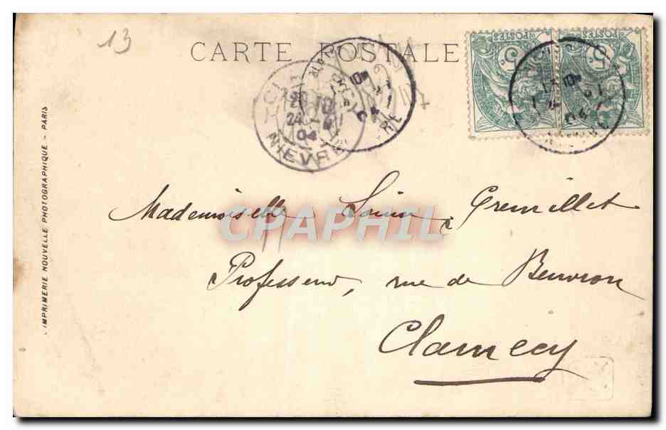 CPA Salon 1904 Gueldry A La voile Un tonneau de courses — Rückseite
