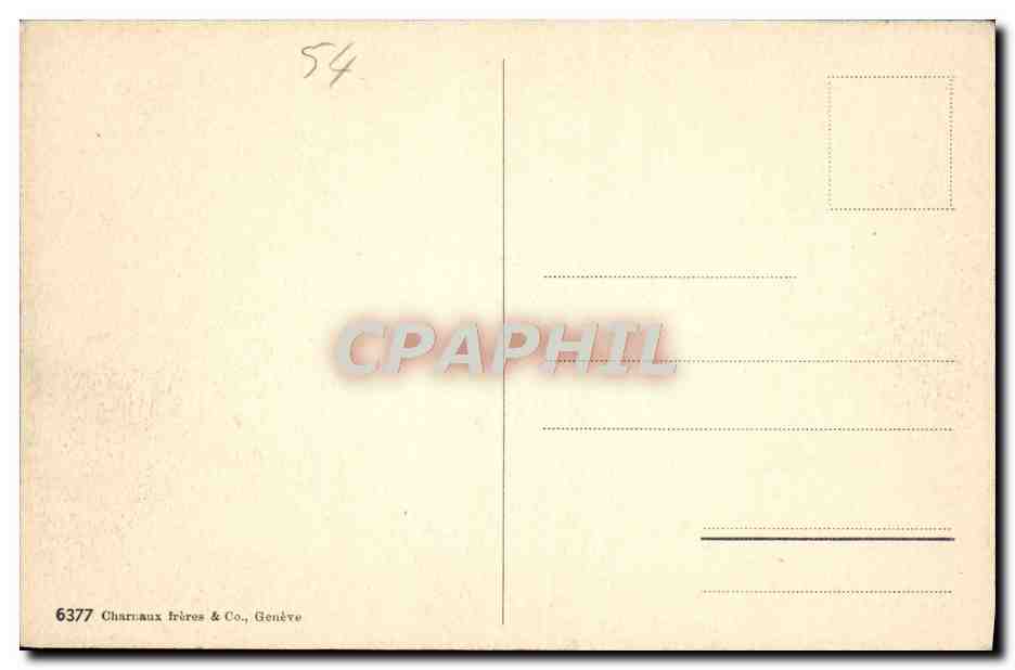 CPA Monfreux Et La Dent Du Midi prise de Chernex — Rückseite