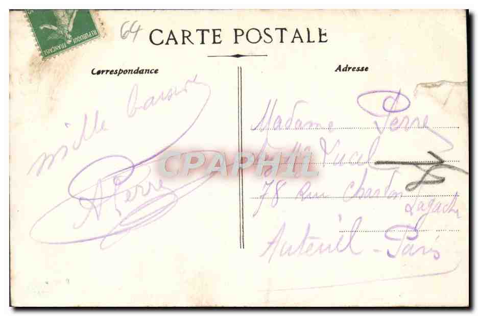 CPA Station Balneaire Cette Retour De La Peche Bateau — Rückseite