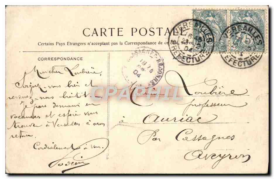 Versailles - Petit Trianon - Le Temple de l'Amour — NANCY, n°87 — Verso