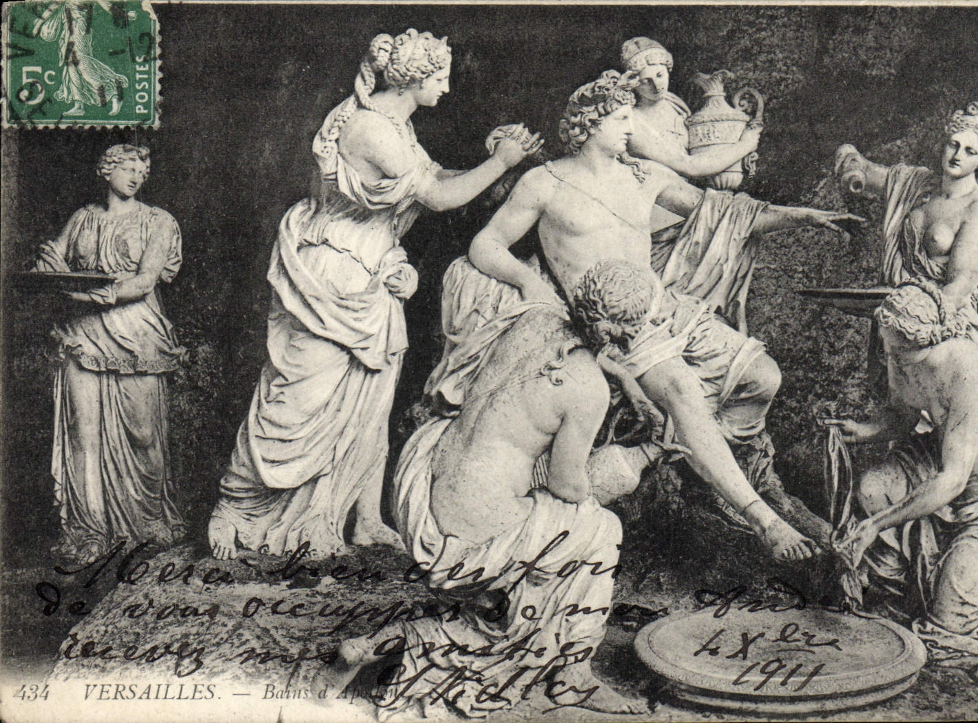 CPA Versailles Bains d'Apollon 