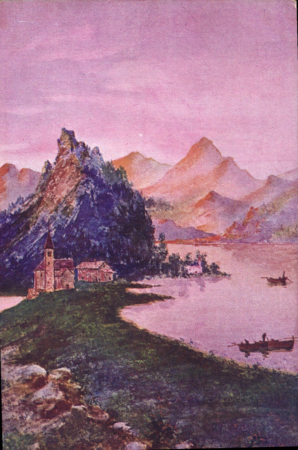 CPA Bouchain Pres Cambrai Fantaisie Paysage
