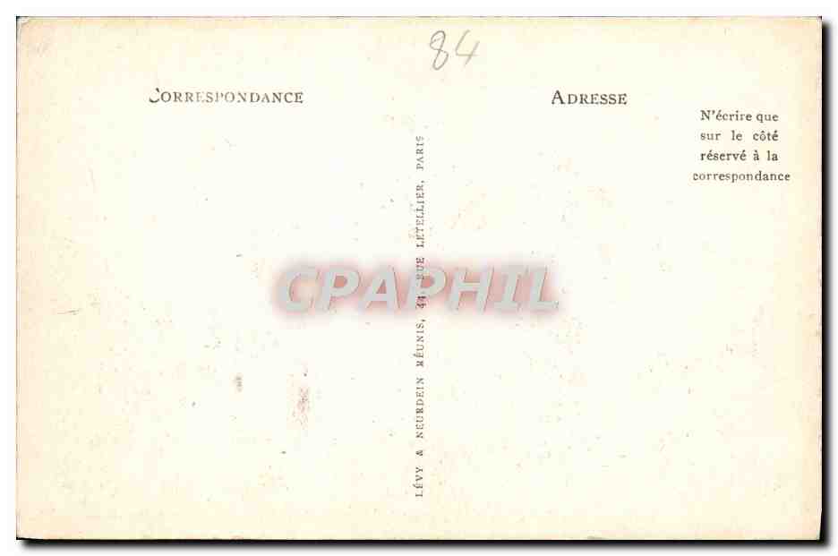 CPA Orange Vue D'Ensemble Du Theatre Antique Dans Son Etat Primitif — Rückseite