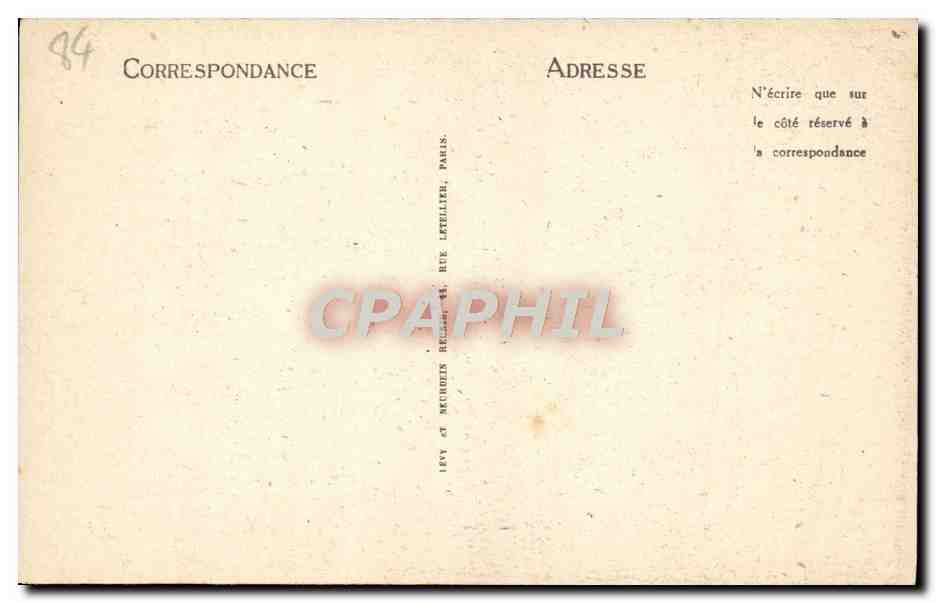 CPA Avignon Palais Des Papes — Verso
