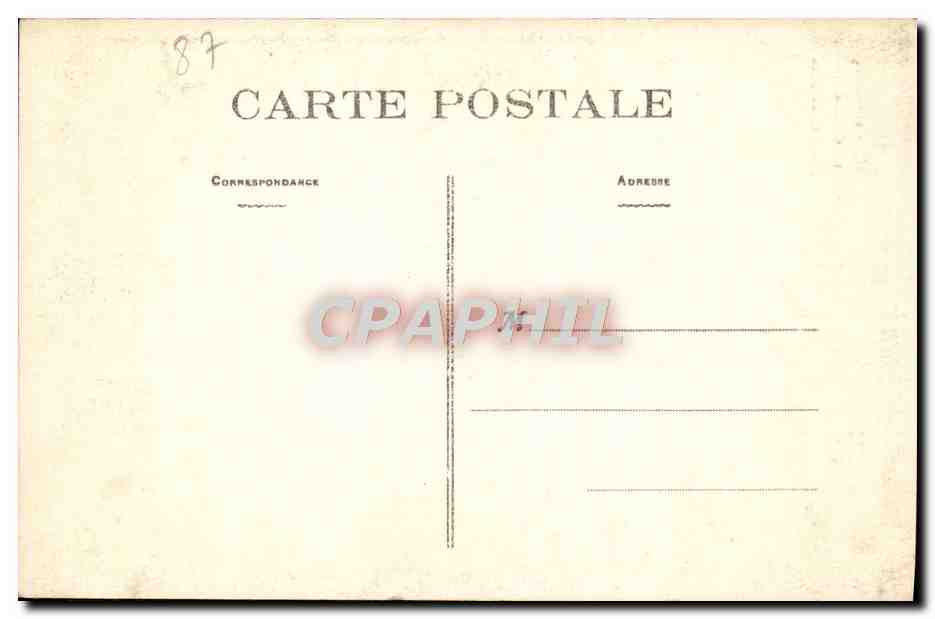 CPA Limoges La Cathedrale Porte Saint Jean — Rückseite