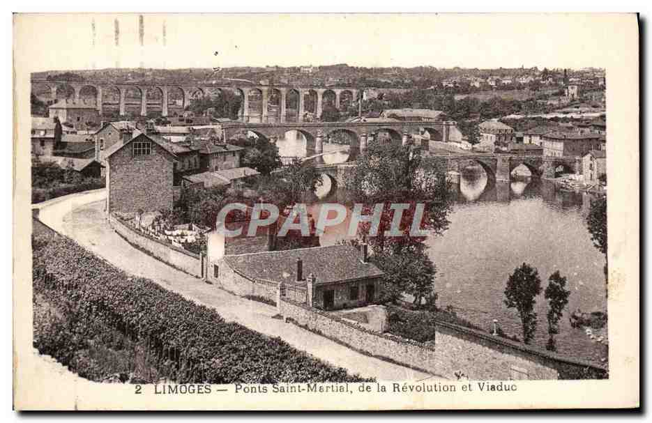 CPA Limoges Ponts Saint Martial De La Revolution Et Viaduc