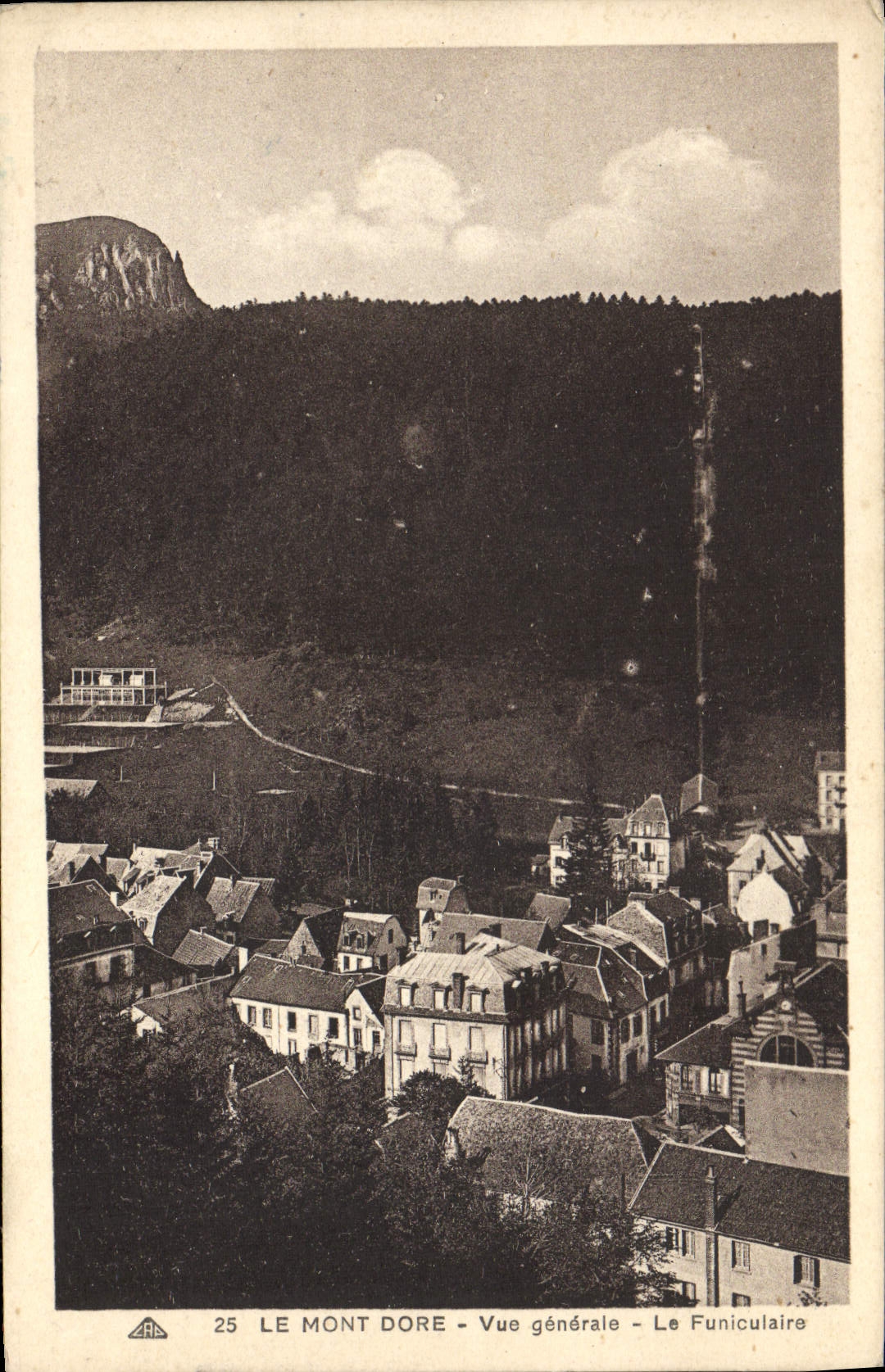CPA Le Mont Dore Vue Generale Le funiculaire