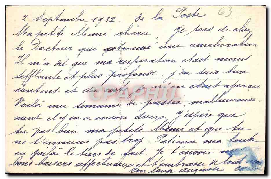 CPA Le Mont Dore Vue Generale Le funiculaire — Verso