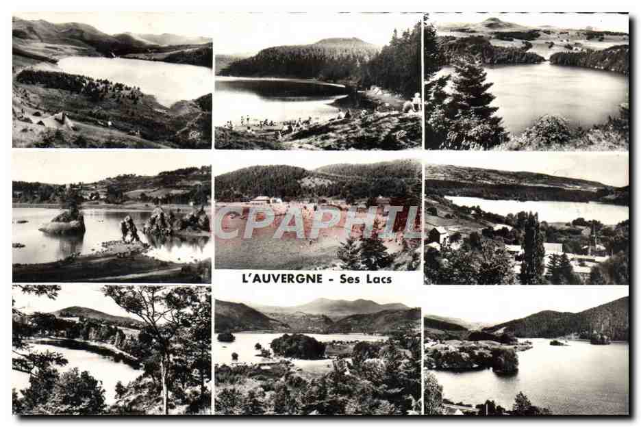 CPM L'Auvergne Ses Lacs Guery Serviere Pavin La Cassiere Chambon Aydat Gour de Tazenat Lac Chambon