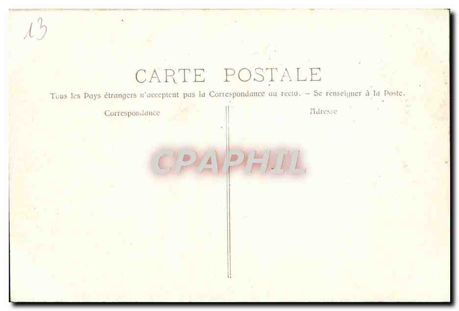 CPA Arlesienne Folklore Femme — Verso