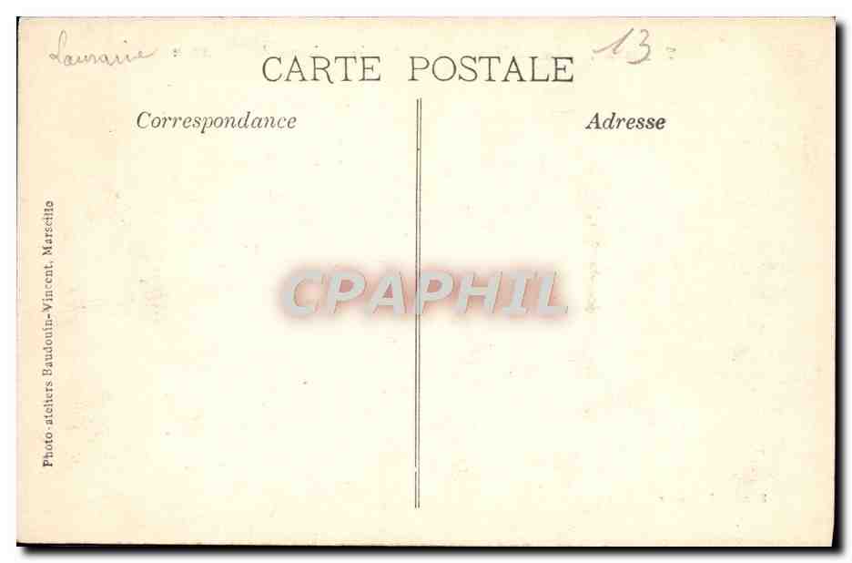 CPA Beaucaire Le Chateau Au Lointain Le Chateau De Tarascon — Rückseite