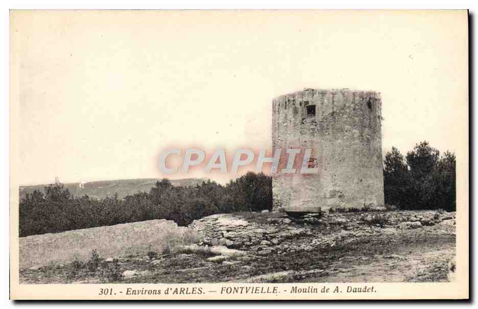 CPA Environs d'Arles Fontvielle Moulin de A Daudet