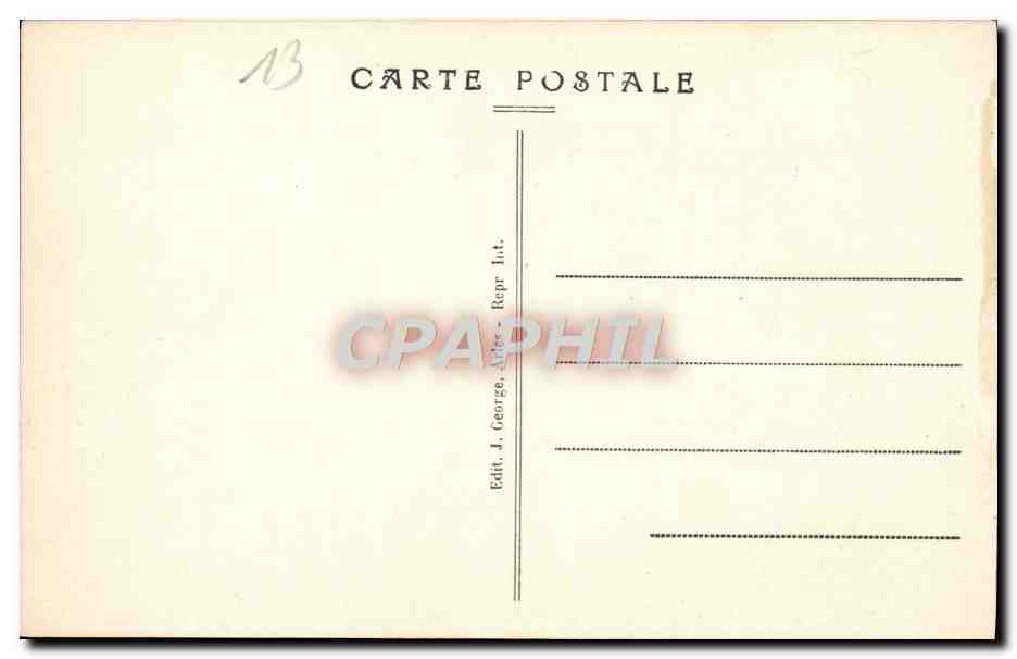 CPA Environs d'Arles Fontvielle Moulin de A Daudet — Rückseite