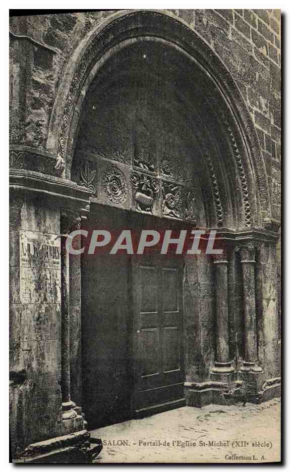 Salon - Portail de l'Église Saint-Michel (XIIe siècle) — Collection L. A.