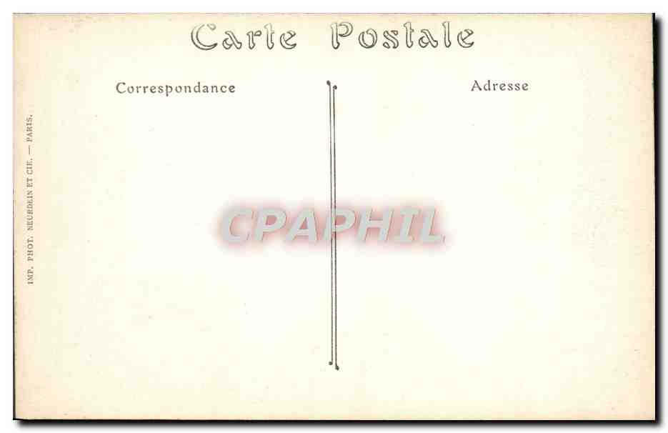 CPA Basilique De Notre Dame De La Garde Marseille — Verso