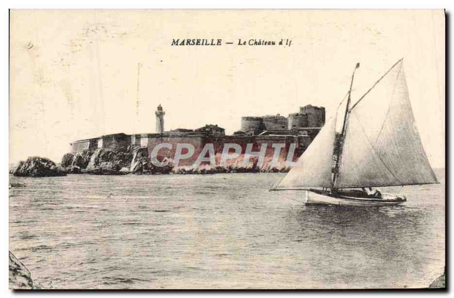 CPA Marseille Le Chateau d'If Bateau