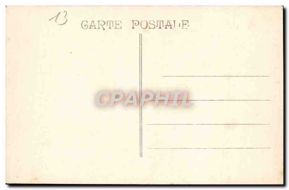 CPA Marseille Le Chateau d'If Bateau — Verso