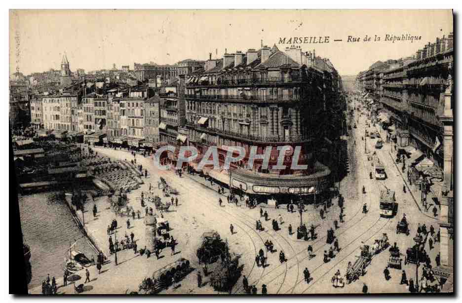 CPA Marseille Rue De La Republique