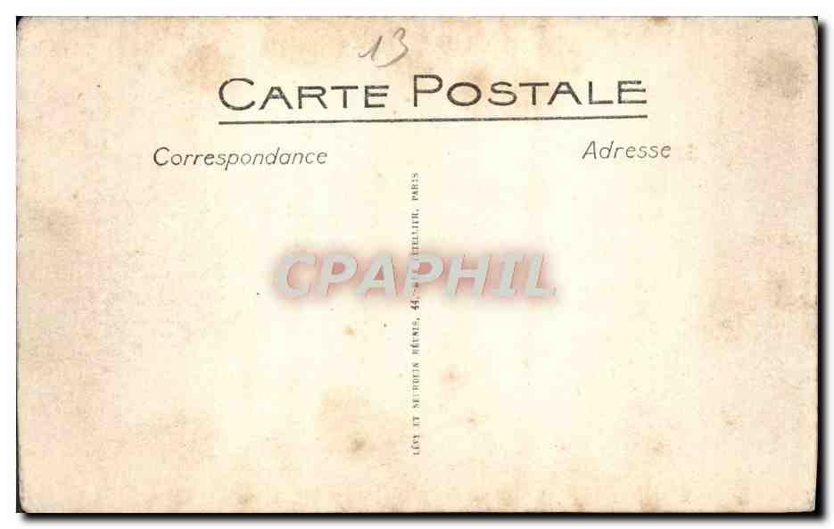 CPA Marseille La Corniche Le Pont de la Fausse Monnaie  — Rückseite