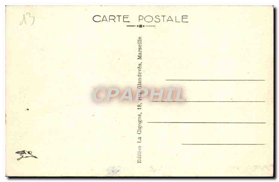 CPA Marseille Le Chateau d'If — Rückseite