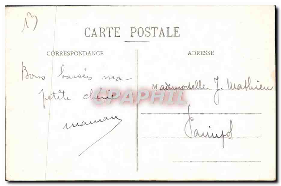 CPA Marseille ND de la Garde Basilique et Vigie  — Verso