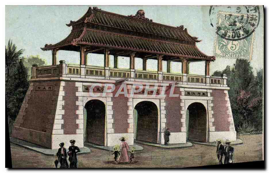 CPA Marseille Exposition coloniale 1906 Porte de l'Annam