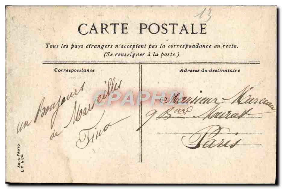 CPA Marseille Exposition coloniale 1906 Porte de l'Annam — Rückseite