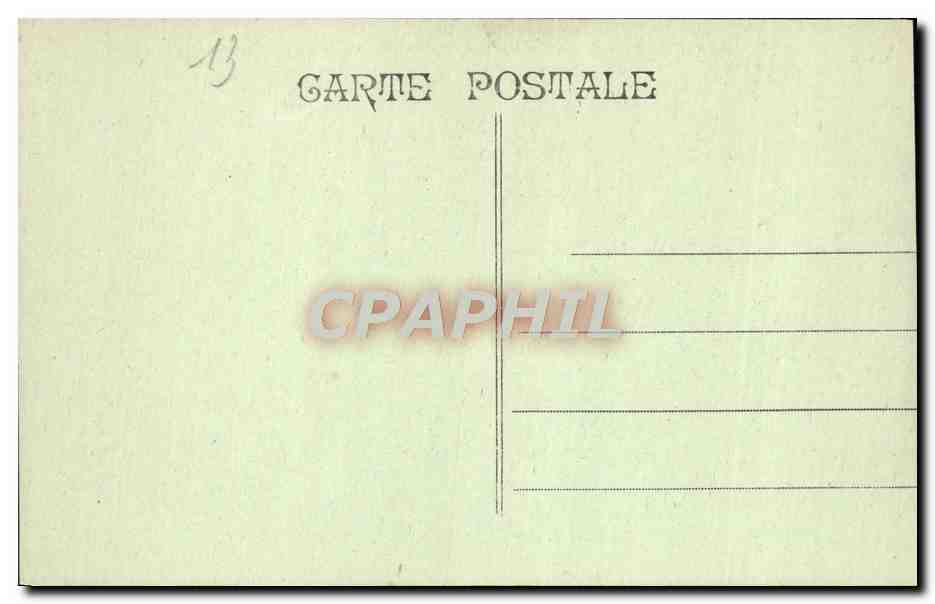 CPA Marseille Passerelle des Ascesure de Notre Dame de la Garde  — Rückseite
