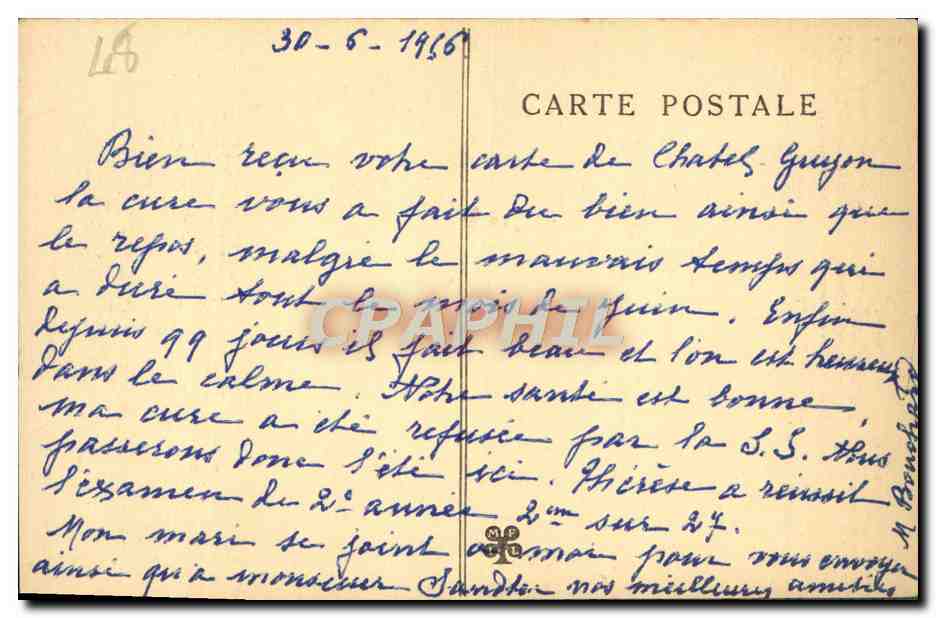 CPA Marvejols Porte du Soubeyran ou du Souverain  — Rückseite