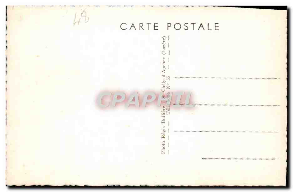 CPA Le Lac de Sarrans L'hospice des incurables de la Deveze dirige par les religieuse franciscaines — Rückseite