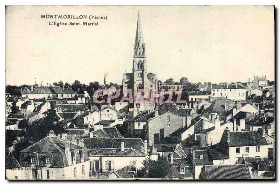 CPA Montmorillon L'Eglise Saint Martial 