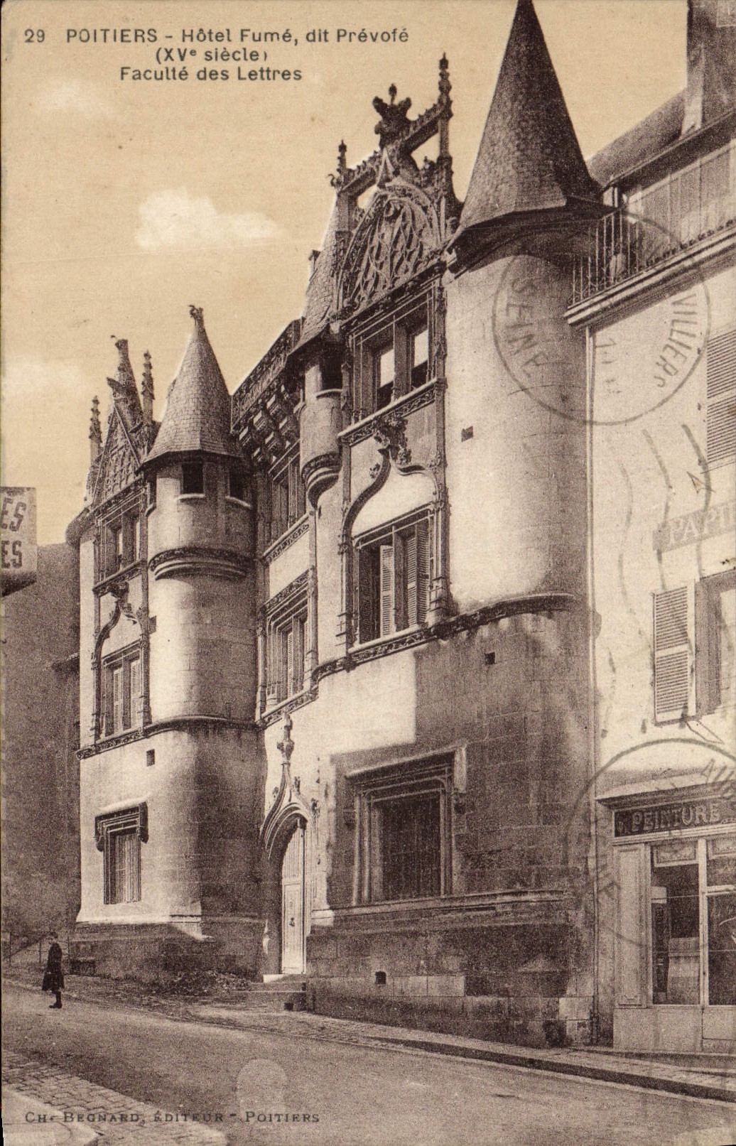 Poitiers - Hôtel Fumé, dit Prévozé (XVe siècle) - Faculté des Lettres
