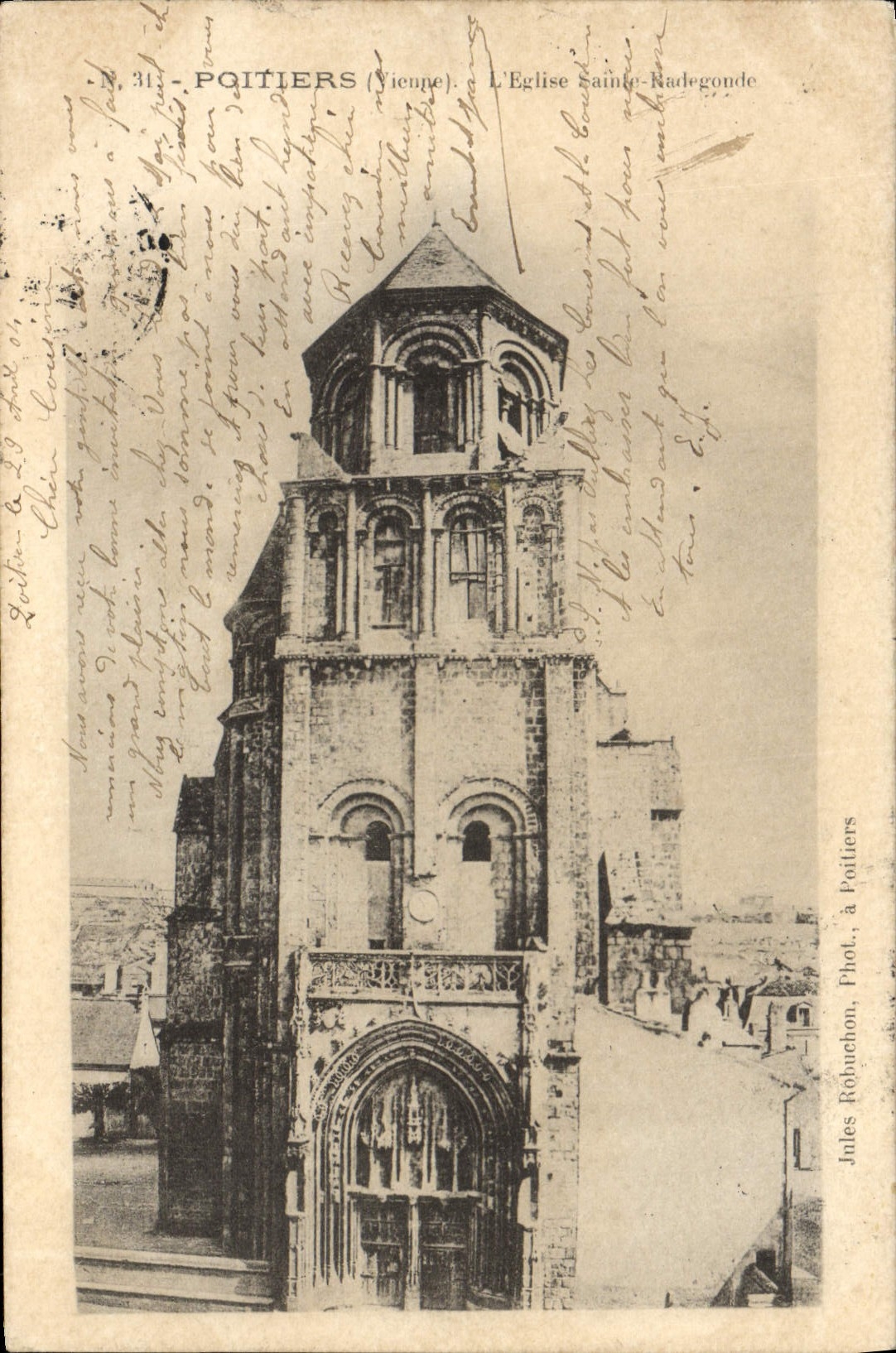 Poitiers (Vienne) — L'Église Sainte-Radegonde — Jules Robuchon, Phot., à Poitiers, N° 31