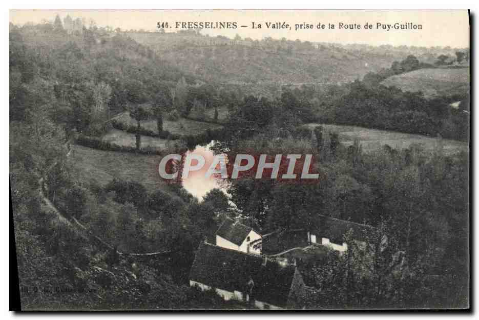 CPA Fresselines La Vallee prise de la Route de Puy Guillon 
