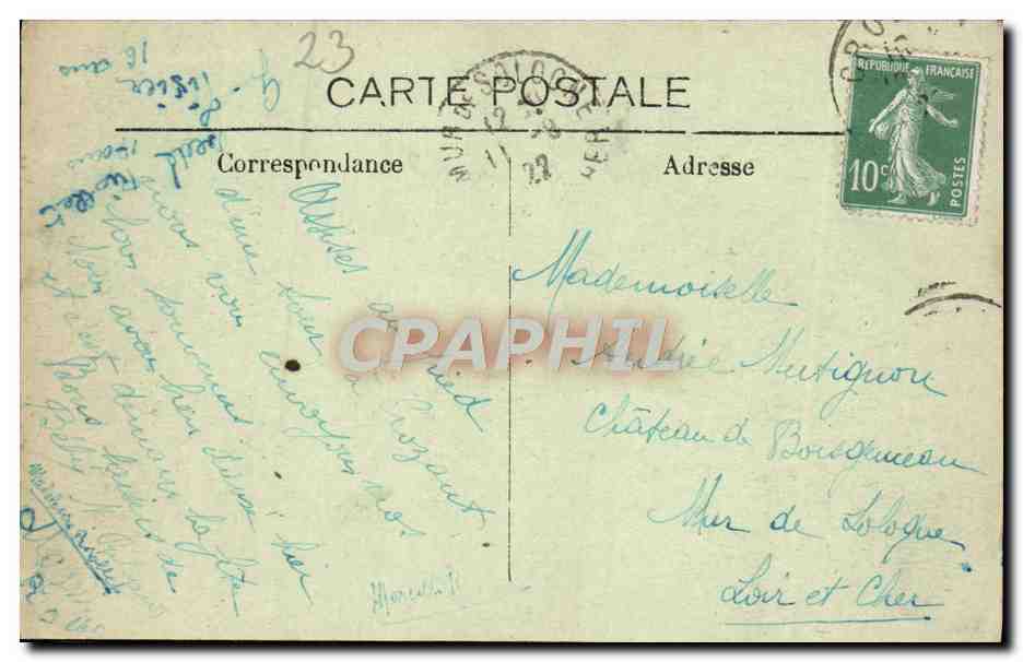 CPA Crozant Les Ruines Vue generale  — Rückseite