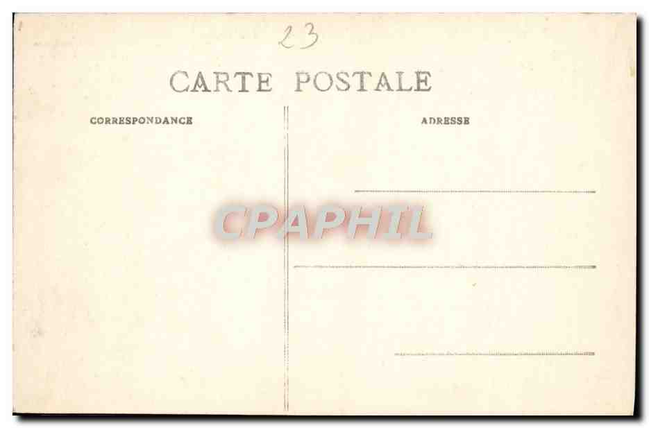 La Creuse pittoresque — Cour intérieure du Château de Villefort (XIIIe siècle) — Felletin — Rückseite