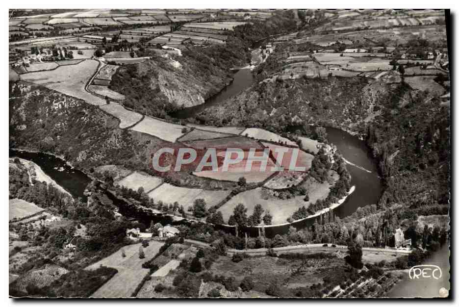 CPM La Creuse Pittoresque Vue Aerienne La Boucle de la Creuse devant le Village du Pin
