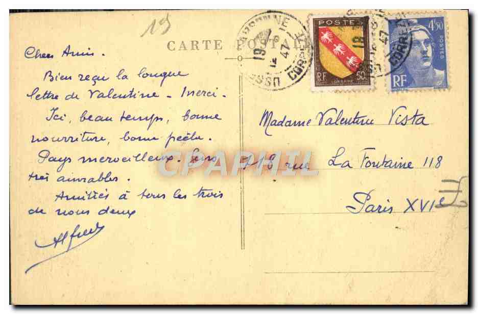 CPA Un Aspect de la Diege au Roudal pres Ussel — Rückseite