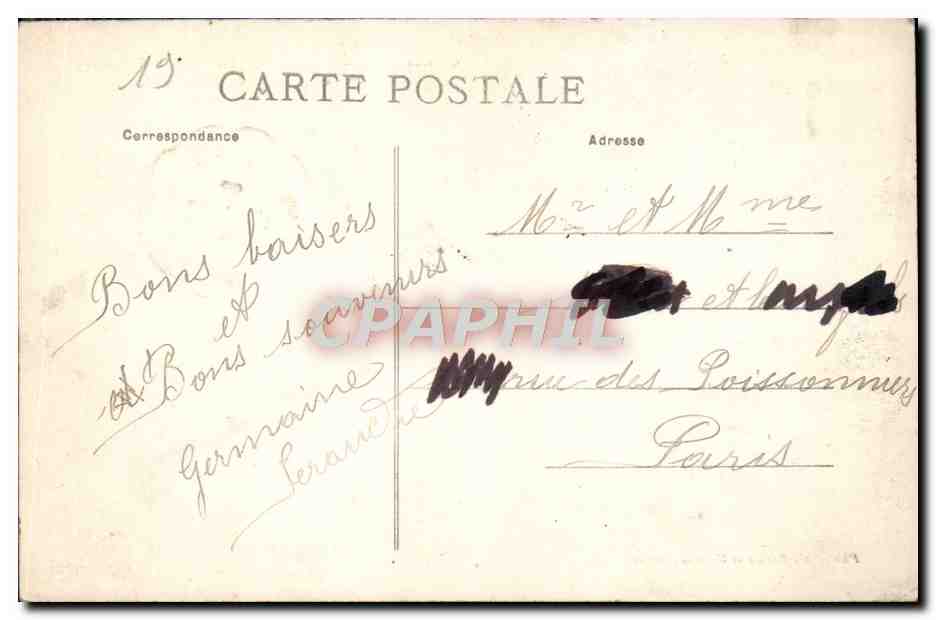Turenne — Vue générale de Turenne et les Rochers de Linoire — Phototypie Bessot et Gunonie - Brive — Verso