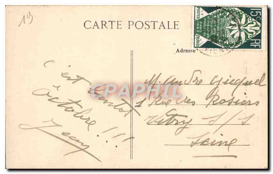 Limeusine en Barbichet — femme en coiffe traditionnelle — éditeur inconnu, n° 52 — Verso