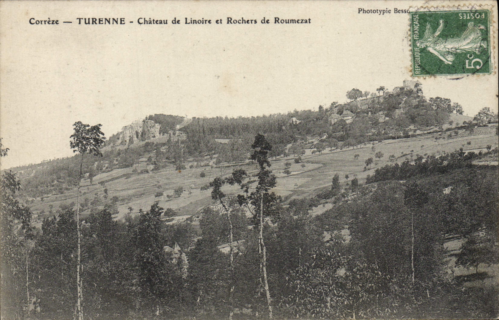 CPA Turenne Chateau de Linoire et Rochers de Roumezat