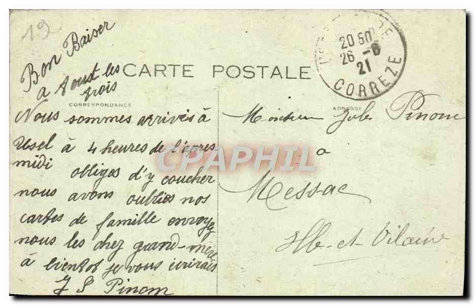 CPA Un Baiser du Limousin Folklore  — Verso