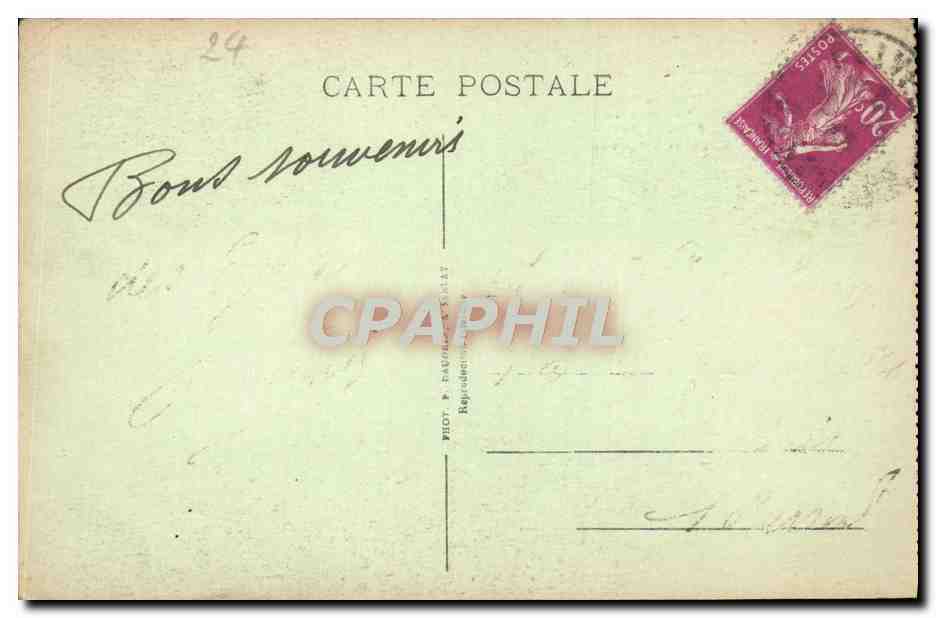 Les Eyzies — Station Préhistorique — Ruines de l'ancien château féodal — Verso