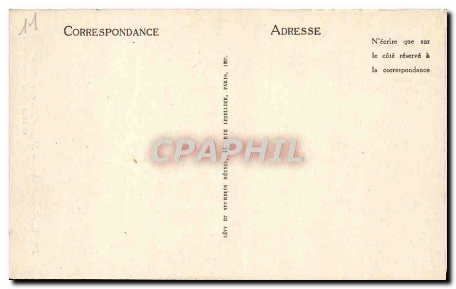 CPA Carcassonne L'Avant Porte de l'Aude et Tour de la Justice  — Verso