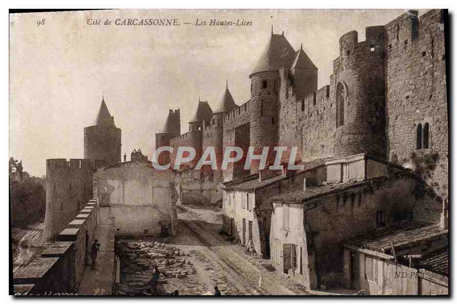 CPA Cite de Carcassonne Les Hautes Lices 