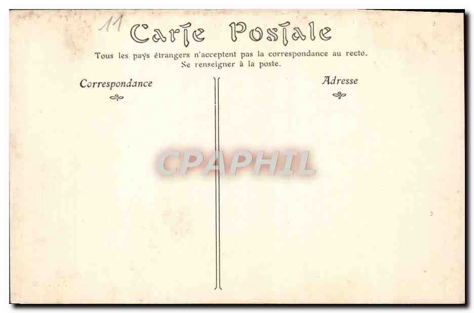 CPA Cite de Carcassonne Les Hautes Lices  — Verso
