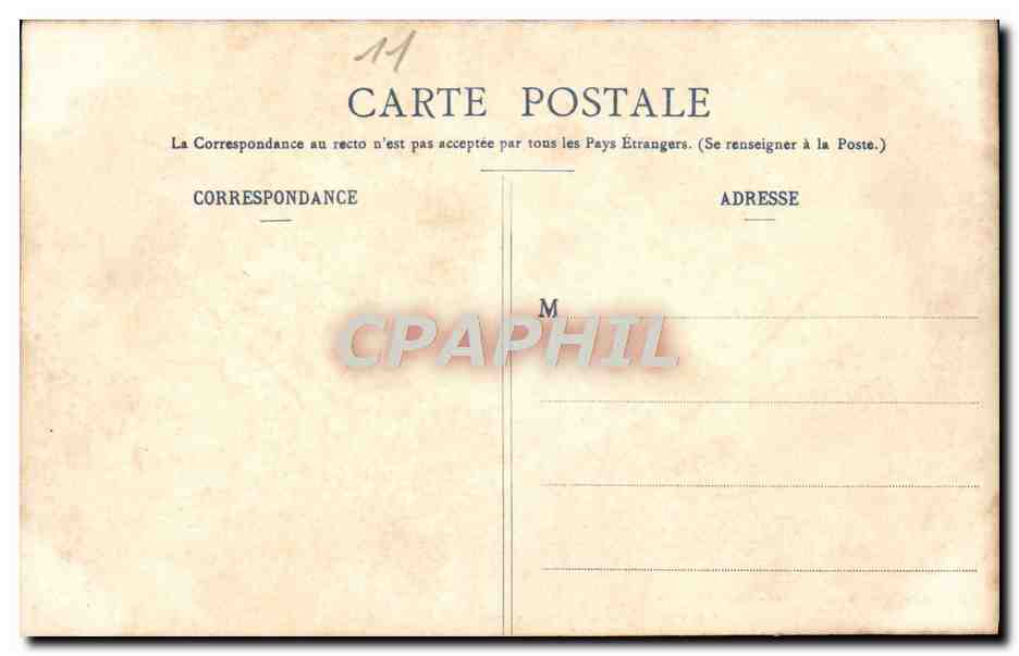 CPA Cite de Carcassonne Montee de la Porte d'Aude  — Rückseite